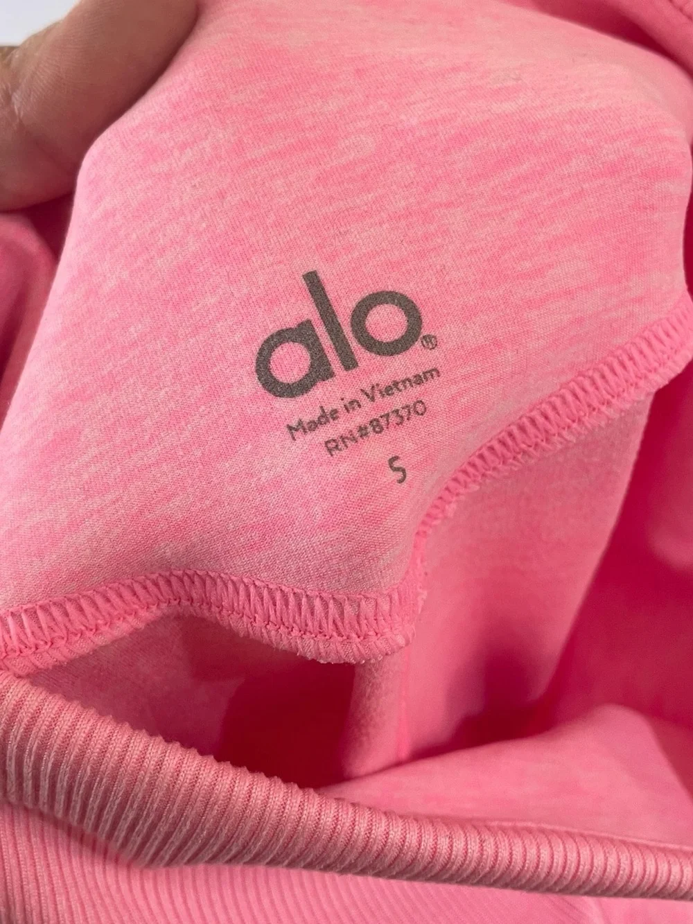ALO Yoga Pink Heathered High-Rise Seamless Leggings